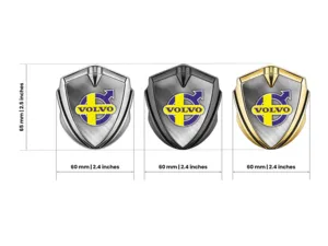 Volvo Emblem Silikon Abzeichen Renn Look Glänzend Finish